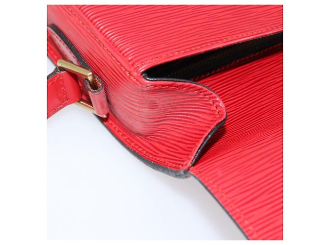 LOUIS VUITTON Borsa a Spalla Epi Saint Cloud GM Rossa M52197 LV Auth BA8157 Rosso - vista 17