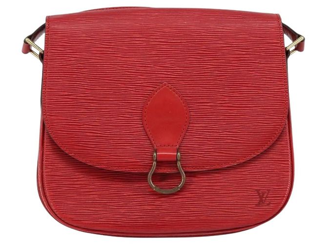 LOUIS VUITTON Borsa a Spalla Epi Saint Cloud GM Rossa M52197 LV Auth BA8157 Rosso - vista 2