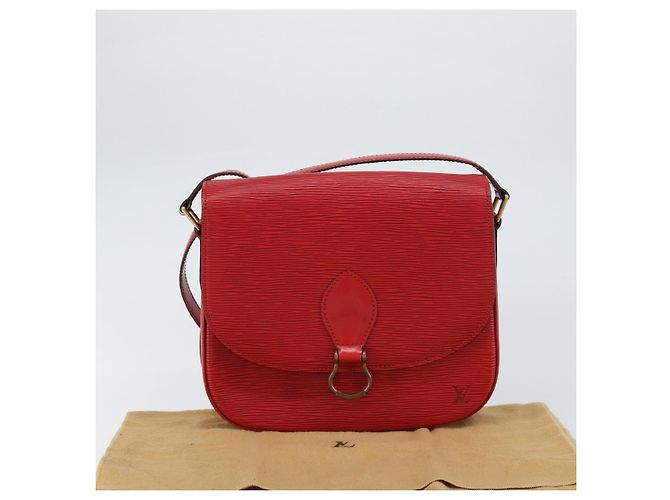 LOUIS VUITTON Borsa a Spalla Epi Saint Cloud GM Rossa M52197 LV Auth BA8157 Rosso - vista 26