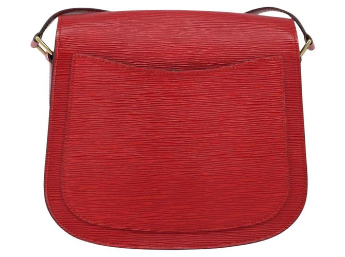 LOUIS VUITTON Borsa a Spalla Epi Saint Cloud GM Rossa M52197 LV Auth BA8157 Rosso - vista 3