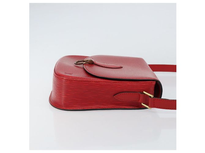 LOUIS VUITTON Borsa a Spalla Epi Saint Cloud GM Rossa M52197 LV Auth BA8157 Rosso - vista 4