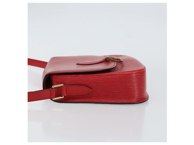LOUIS VUITTON Borsa a Spalla Epi Saint Cloud GM Rossa M52197 LV Auth BA8157 Rosso - vista 5