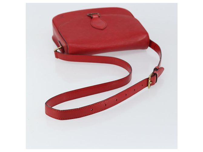 LOUIS VUITTON Borsa a Spalla Epi Saint Cloud GM Rossa M52197 LV Auth BA8157 Rosso - vista 7