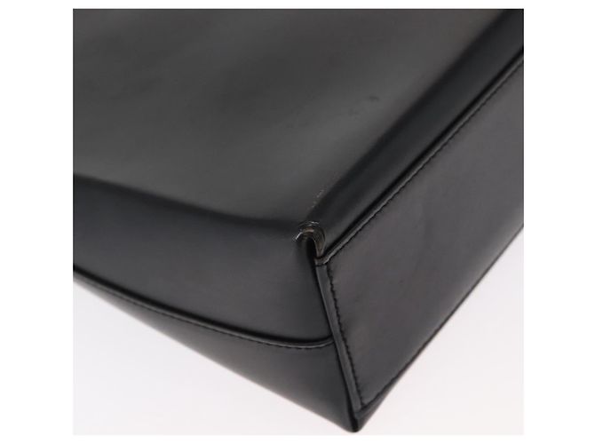 Borsa a Spalla Gancini in Pelle Nera e Argento di Salvatore Ferragamo Auth BA8223 Nero - vista 12