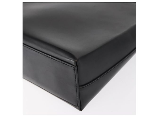 Borsa a Spalla Gancini in Pelle Nera e Argento di Salvatore Ferragamo Auth BA8223 Nero - vista 13