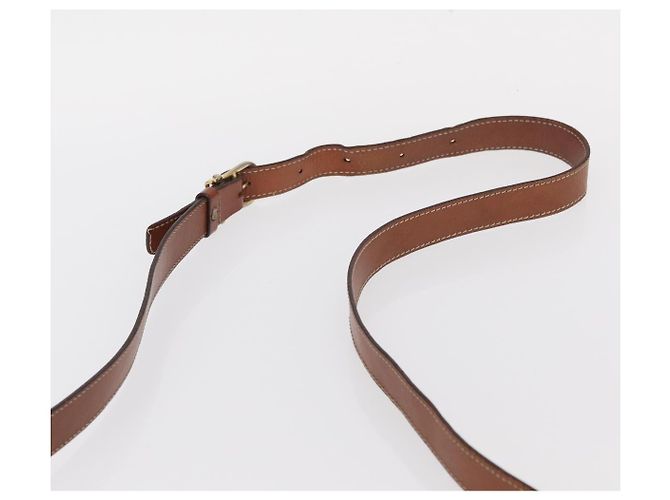 Céline CELINE Macadam Canvas Schultertasche aus PVC-Leder Braun Gold Auth ka570 Golden - vista 8
