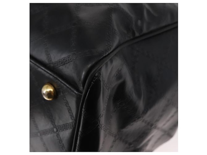 Borsa a mano in pelle VERSACE Gialla Nera Auth yk19622 Nero Giallo - vista 16