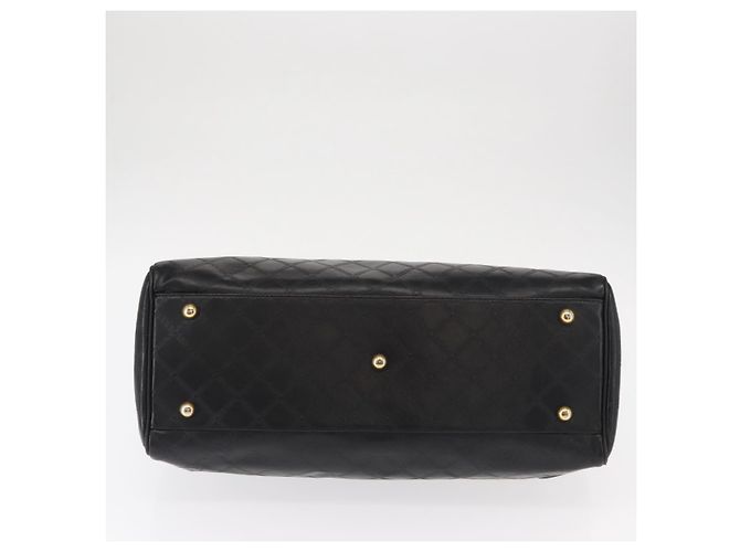Borsa a mano in pelle VERSACE Gialla Nera Auth yk19622 Nero Giallo - vista 5