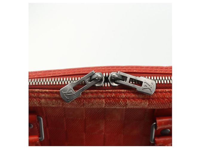 LOUIS VUITTON Borsa Porta Documenti da Viaggio Damier Infini N41143 LV Auth ka518 Arancione - vista 14