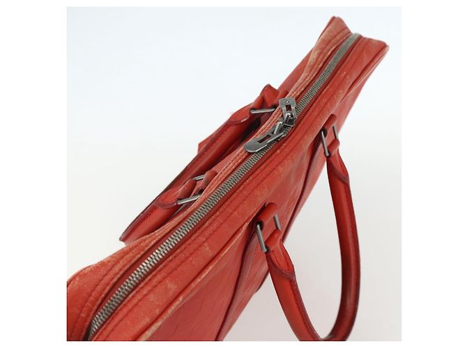 LOUIS VUITTON Borsa Porta Documenti da Viaggio Damier Infini N41143 LV Auth ka518 Arancione - vista 6
