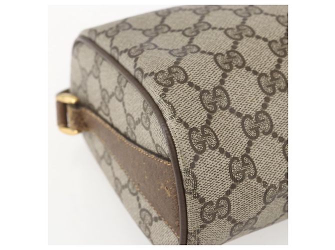 Bolso Sherry Line GG Supreme Web de GUCCI en PVC beige y dorado 89 02 017 Auth BA8189 - vista 12
