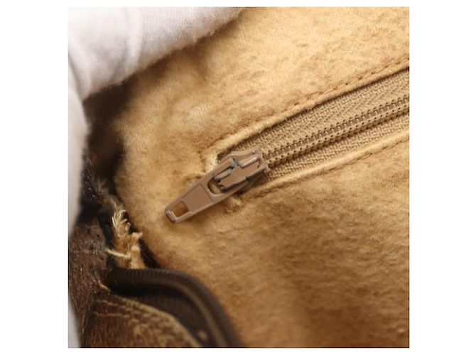 Bolso Sherry Line GG Supreme Web de GUCCI en PVC beige y dorado 89 02 017 Auth BA8189 - vista 18