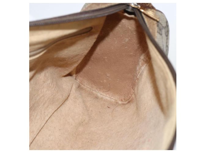 Bolso Sherry Line GG Supreme Web de GUCCI en PVC beige y dorado 89 02 017 Auth BA8189 - vista 20