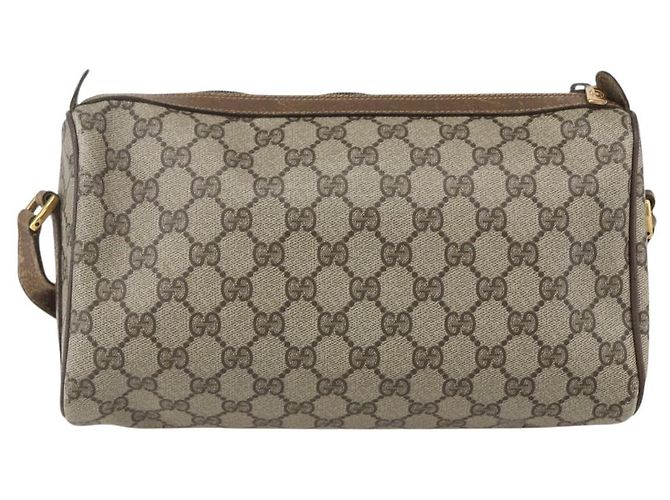 Bolso Sherry Line GG Supreme Web de GUCCI en PVC beige y dorado 89 02 017 Auth BA8189 - vista 3