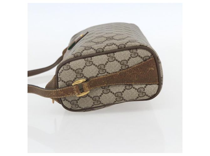 Bolso Sherry Line GG Supreme Web de GUCCI en PVC beige y dorado 89 02 017 Auth BA8189 - vista 4