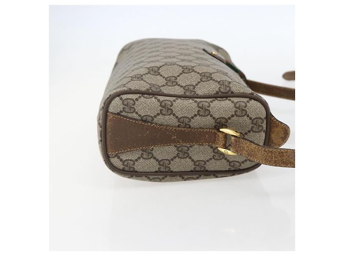 Bolso Sherry Line GG Supreme Web de GUCCI en PVC beige y dorado 89 02 017 Auth BA8189 - vista 5