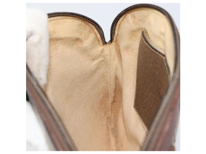 Borsa a Spalla Gucci GG Supreme Web Sherry Line PVC Beige 904 02 047 Auth 155227 D'oro - vista 19