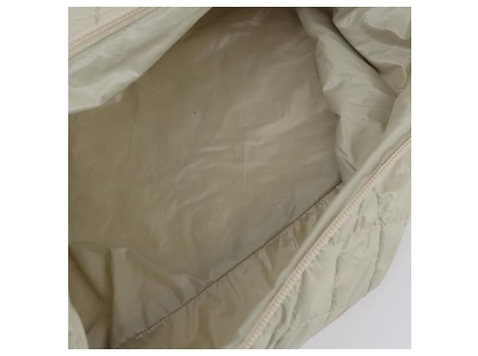 BURBERRY Bolso de Hombro Jimmy Choo Nylon Cuero 2 Conjunto Beige Marfil Auth BA8473 Crudo - vista 18