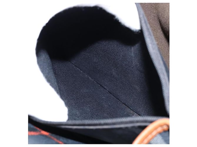 Autre Marque Bolso de Hombro Burberrys Nova Check PVC Marino Oro Auth 155468 Dorado Azul marino - vista 20