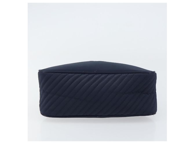 SAINT LAURENT Borsa a mano in nylon blu navy Auth ka542 - vista 9