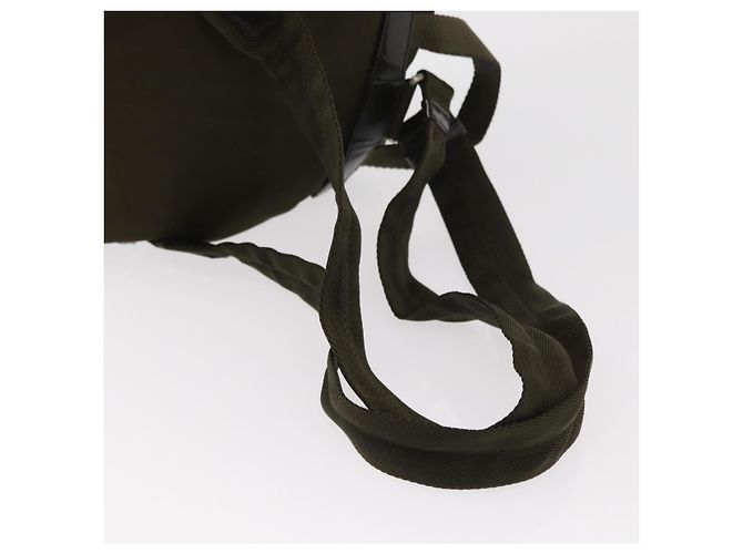 PRADA Backpack Nylon Khaki Silver Auth 154531 Silvery - view 11