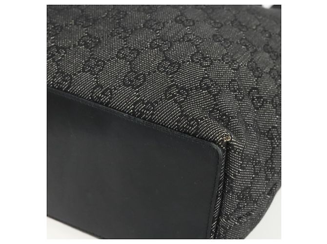 GUCCI GG Canvas Tote Bag Schwarz Silber 31243 Auth 151463 - Ansicht 10