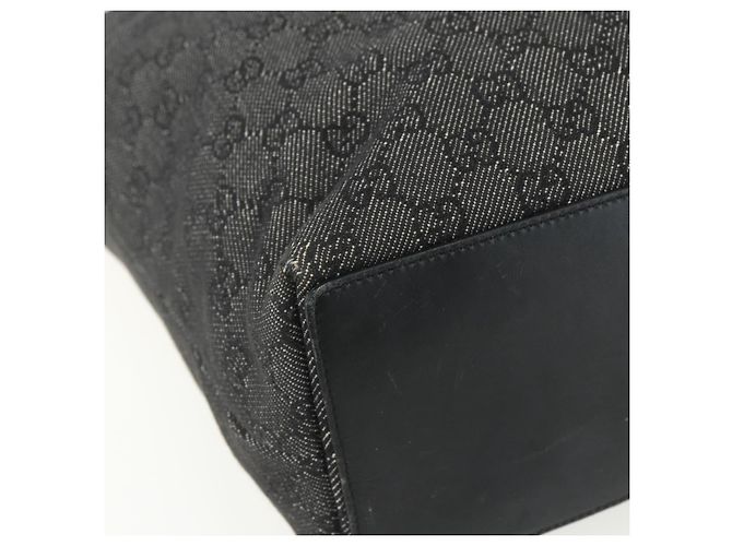GUCCI GG Canvas Tote Bag Schwarz Silber 31243 Auth 151463 - Ansicht 11