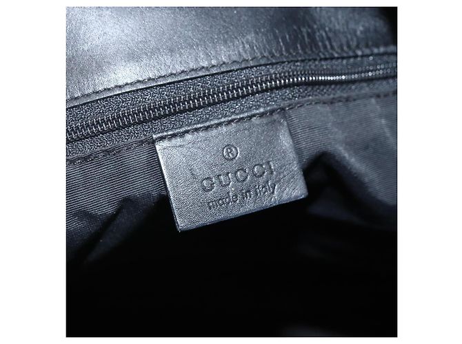 GUCCI GG Canvas Tote Bag Schwarz Silber 31243 Auth 151463 - Ansicht 14