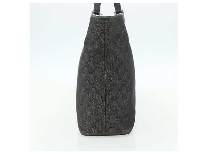 GUCCI GG Canvas Tote Bag Schwarz Silber 31243 Auth 151463 - Ansicht 4