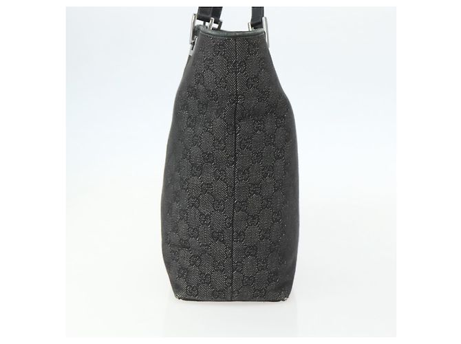 GUCCI GG Canvas Tote Bag Schwarz Silber 31243 Auth 151463 - Ansicht 5
