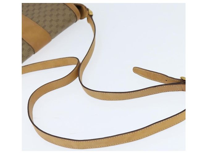 Gucci Borsa a Spalla Micro GG Supreme PVC Beige Oro Auth 150726 D'oro - vista 7