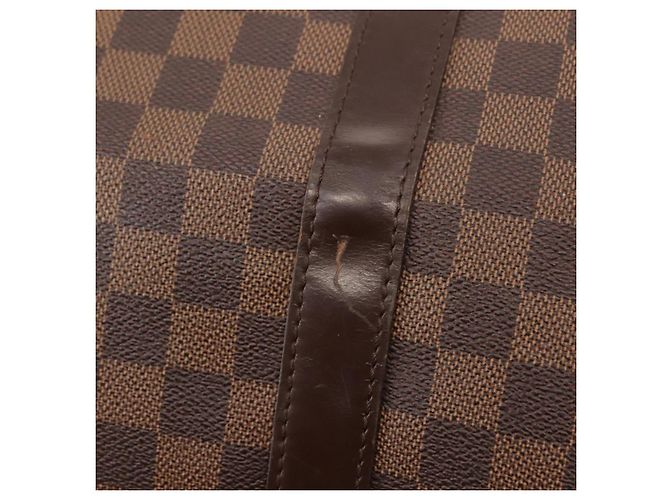 LOUIS VUITTON Borsa Boston Keepall 50 Damier Ebene N41427 Auth LV 148143 - vista 10