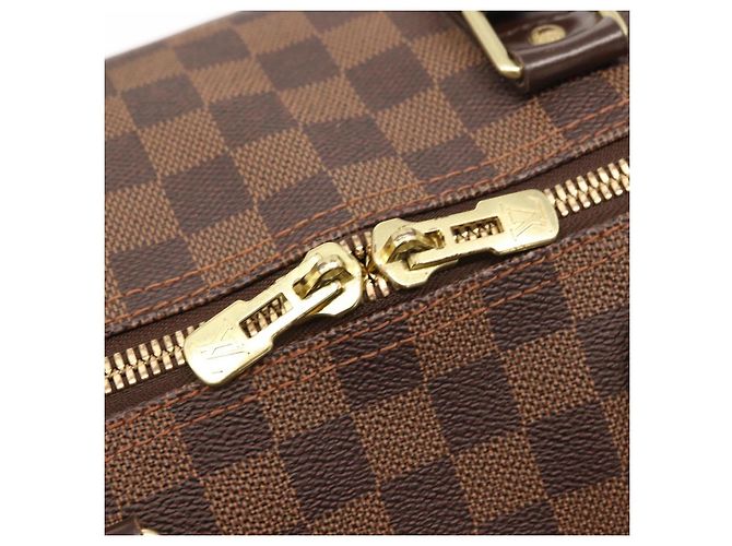 LOUIS VUITTON Borsa Boston Keepall 50 Damier Ebene N41427 Auth LV 148143 - vista 18