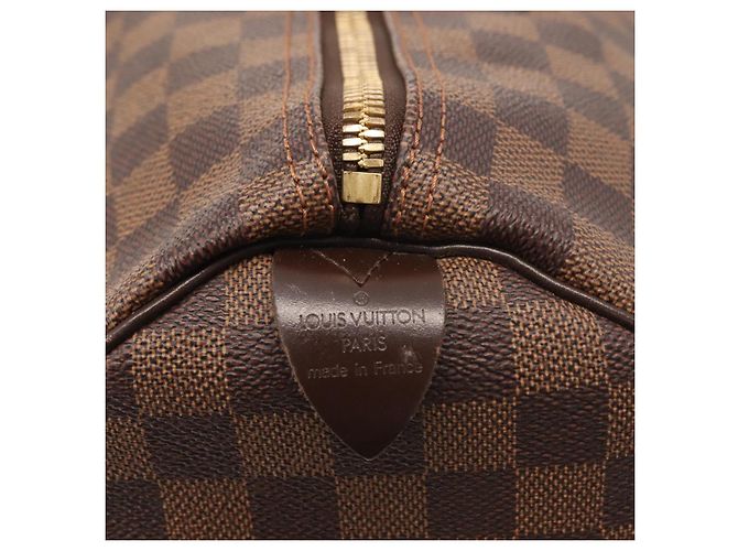 LOUIS VUITTON Borsa Boston Keepall 50 Damier Ebene N41427 Auth LV 148143 - vista 19