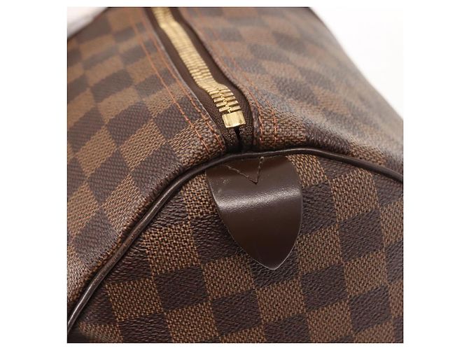 LOUIS VUITTON Borsa Boston Keepall 50 Damier Ebene N41427 Auth LV 148143 - vista 20