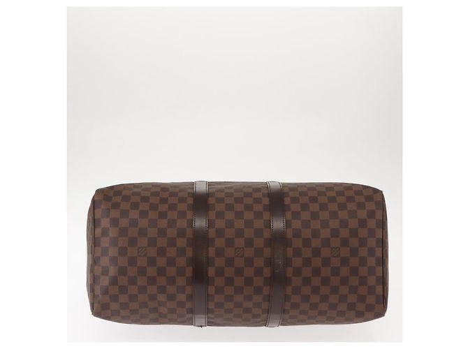 LOUIS VUITTON Borsa Boston Keepall 50 Damier Ebene N41427 Auth LV 148143 - vista 5