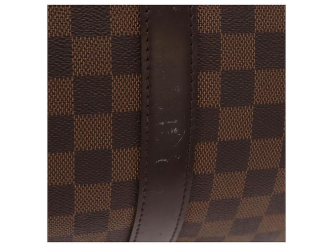 LOUIS VUITTON Borsa Boston Keepall 50 Damier Ebene N41427 Auth LV 148143 - vista 6