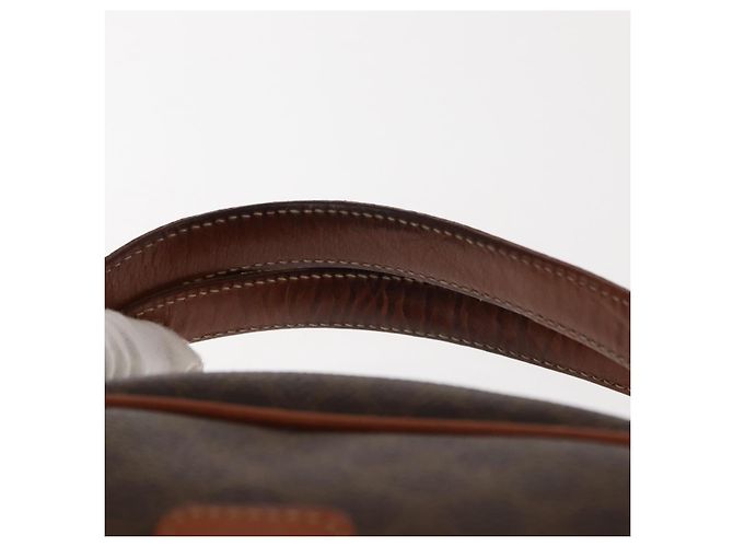 Céline Borsa a mano in tela Macadam CELINE in pelle PVC marrone oro Auth ki6132 D'oro - vista 8