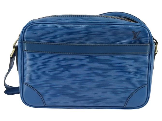 LOUIS VUITTON Borsa a Spalla Epi Trocadero 23 Blu M52305 LV Auth 150452 - vista 13