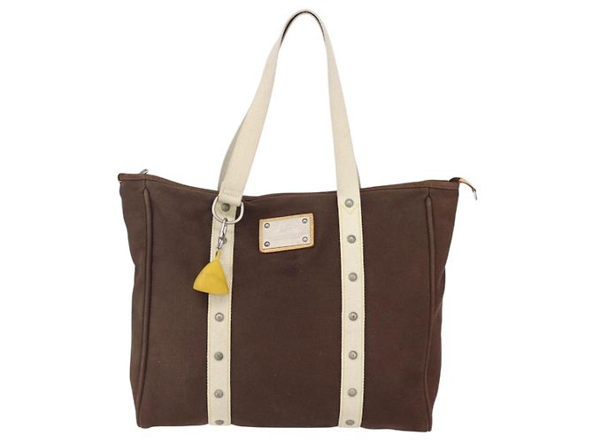 LOUIS VUITTON LV Cup Cabas MM Antigua Borsa Tote Marrone M80663 LV Auth BA7449 - vista 13
