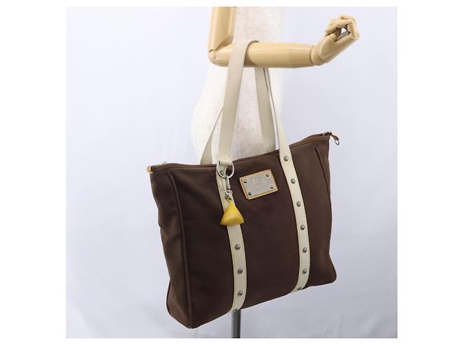 LOUIS VUITTON LV Cup Cabas MM Antigua Borsa Tote Marrone M80663 LV Auth BA7449 - vista 23