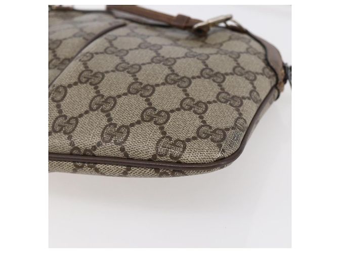Borsa Sherry Line GG Supreme Web di GUCCI in PVC beige e oro 904 02 047 Auth BA7462 D'oro - vista 16
