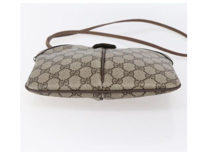 Borsa Sherry Line GG Supreme Web di GUCCI in PVC beige e oro 904 02 047 Auth BA7462 D'oro - vista 5