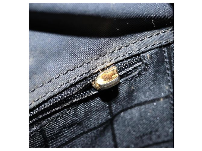 Céline Borsa a Spalla CELINE Smalto Nero Oro Auth ep11645 D'oro - vista 11