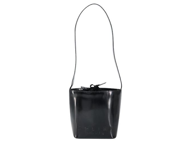 Céline Borsa a Spalla CELINE Smalto Nero Oro Auth ep11645 D'oro - vista 13