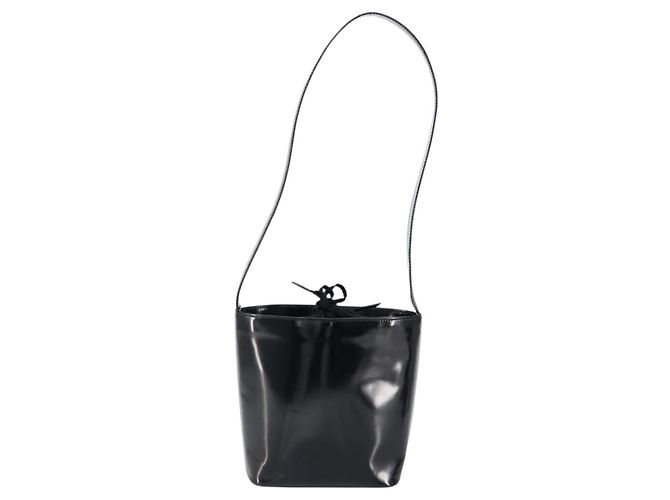 Céline Borsa a Spalla CELINE Smalto Nero Oro Auth ep11645 D'oro - vista 2