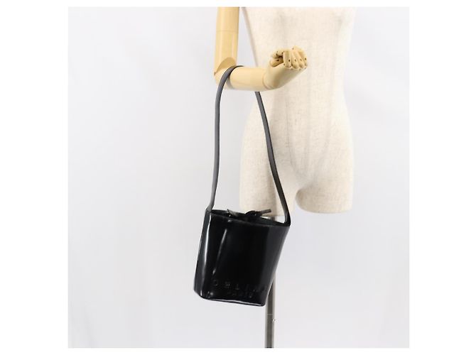 Céline Borsa a Spalla CELINE Smalto Nero Oro Auth ep11645 D'oro - vista 22