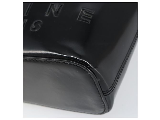Céline Borsa a Spalla CELINE Smalto Nero Oro Auth ep11645 D'oro - vista 8