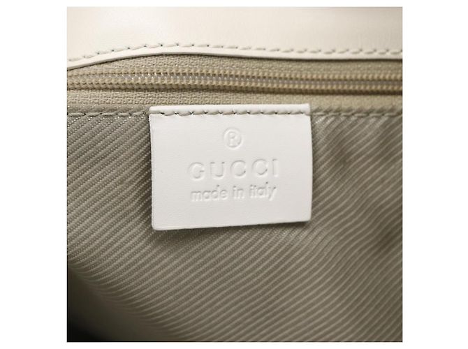 GUCCI GG Canvas Tote Bag Hellblau Gold 002 1099 Auth 149259 Golden - Ansicht 17