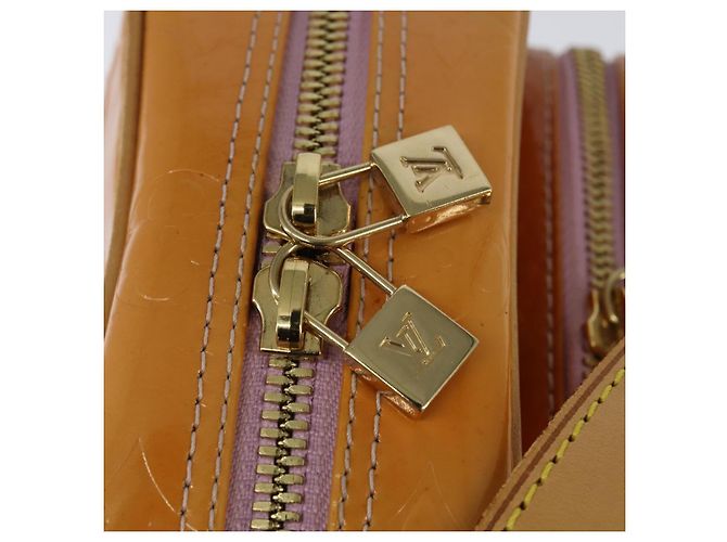 LOUIS VUITTON Bolsa Wooster Monogram Vernis Rosa Marshmallow M91037 LV Auth BA7445 - vista 17